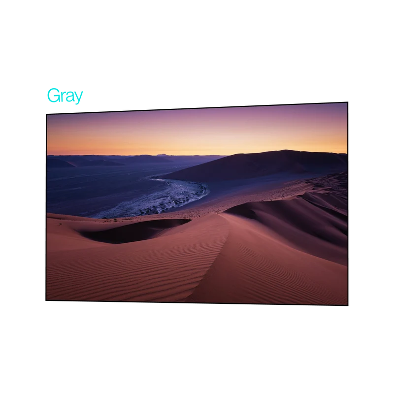 100''-200'' CineContrast Fixed Frame Soft Gray Screen